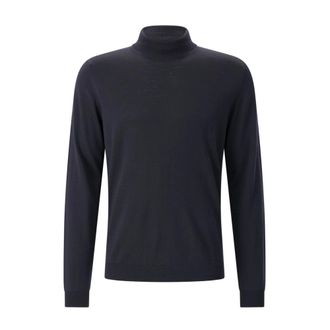 Roberto Collina Heren, Truien, Blauw, Maat: XL Wol