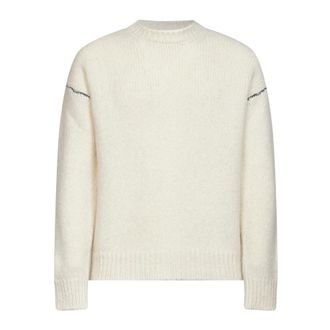 Roberto Collina Hombre, Jerseys, Blanco, Talla: S