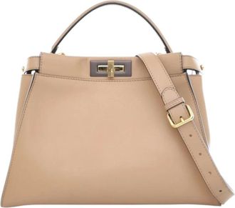 Fendi Pre-owned Handbags, female, Brown, Size: ONE SIZE Pre-owned Leather Handbag