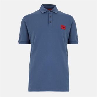 HUGO BOSS Hugo Heren Deruso Poloshirt (Medium Blauw)