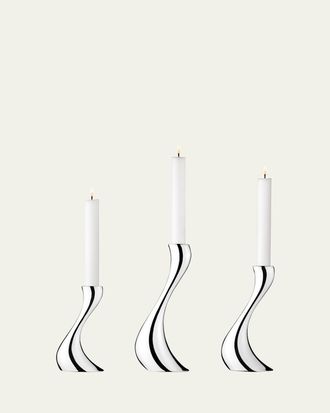 Georg Jensen Cobra Candleholders, 3-Piece Set
