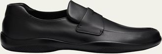 Prada Mens Toblach Calf Leather Loafers