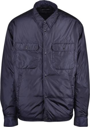 Emporio Armani Shirt Jacket - Heren - Zomerjassen - Blauw - 3XL - Jassen