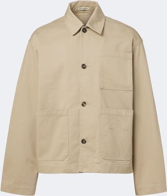 J.W.Anderson Giacca in canvas di cotone con ricamo