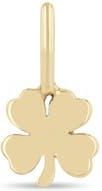 Zoë Chicco Midi Bitty Clover Charm in Yellow Gold at Nordstrom