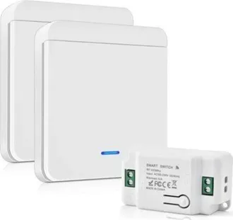 OEM Kit De Interruptor De Iluminaci&oacute;n Inal&aacute;mbrico De 10 A Y 230 V, Sin Bater&iacute;a, 200-2000 W, Interruptor Inal&aacute;mbrico Bidireccional, Sin Cables, Para Exteri