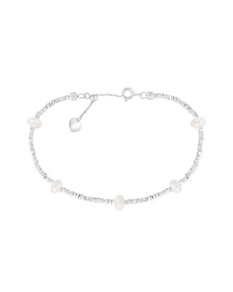 Splendid Pearls 4.5-5Mm Pearl Station Bracelet