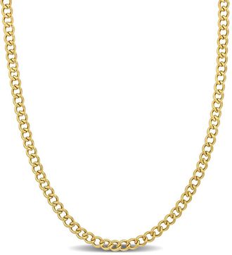 Amour 4.1mm Curb Chain Necklace In 14K Yellow Gold, 20 In