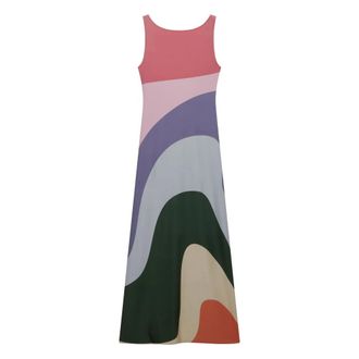 GCDS Abito Lungo Arcobaleno - - Dresses - Donna - Multicolore - 2XS