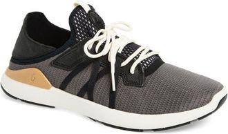 Olukai Mio Li Sneaker in Rock /Natural at Nordstrom, Size 10.5