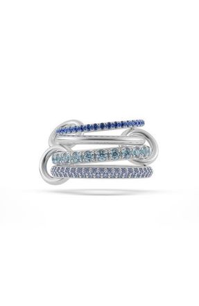 Spinelli Kilcollin Iris Pav&eacute; Linked Ring in Silver at Nordstrom, Size 7