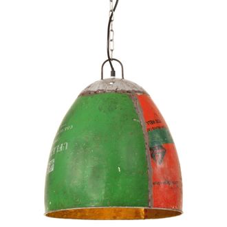 vidaXL L&aacute;mpara Colgante Industrial Redonda Multicolor E27 25 W 42 Cm Vidaxl
