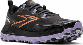 Brooks Womens Cascadia 18 Shoes In Ebony/sweet Lavender/copper