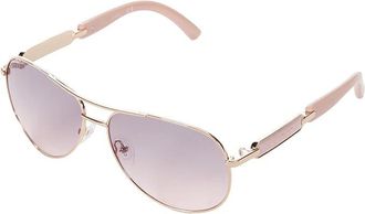 Guess Smoke Mirror Pilot Ladies Sunglasses GU7295 28C 60