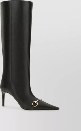 Gucci leather slip-on ankle boots