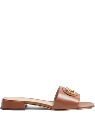 Valentino Garavani 20mm VLogo Signature sandals - Brown