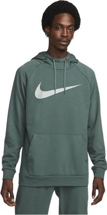 Nike M Dri-Fit Pullover Hoodie - Heren - Sportshirts - Groen - L - Fitness