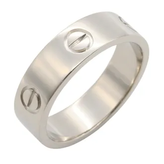 Cartier Silver White Gold (18K) Band Ring (Pre-Owned)