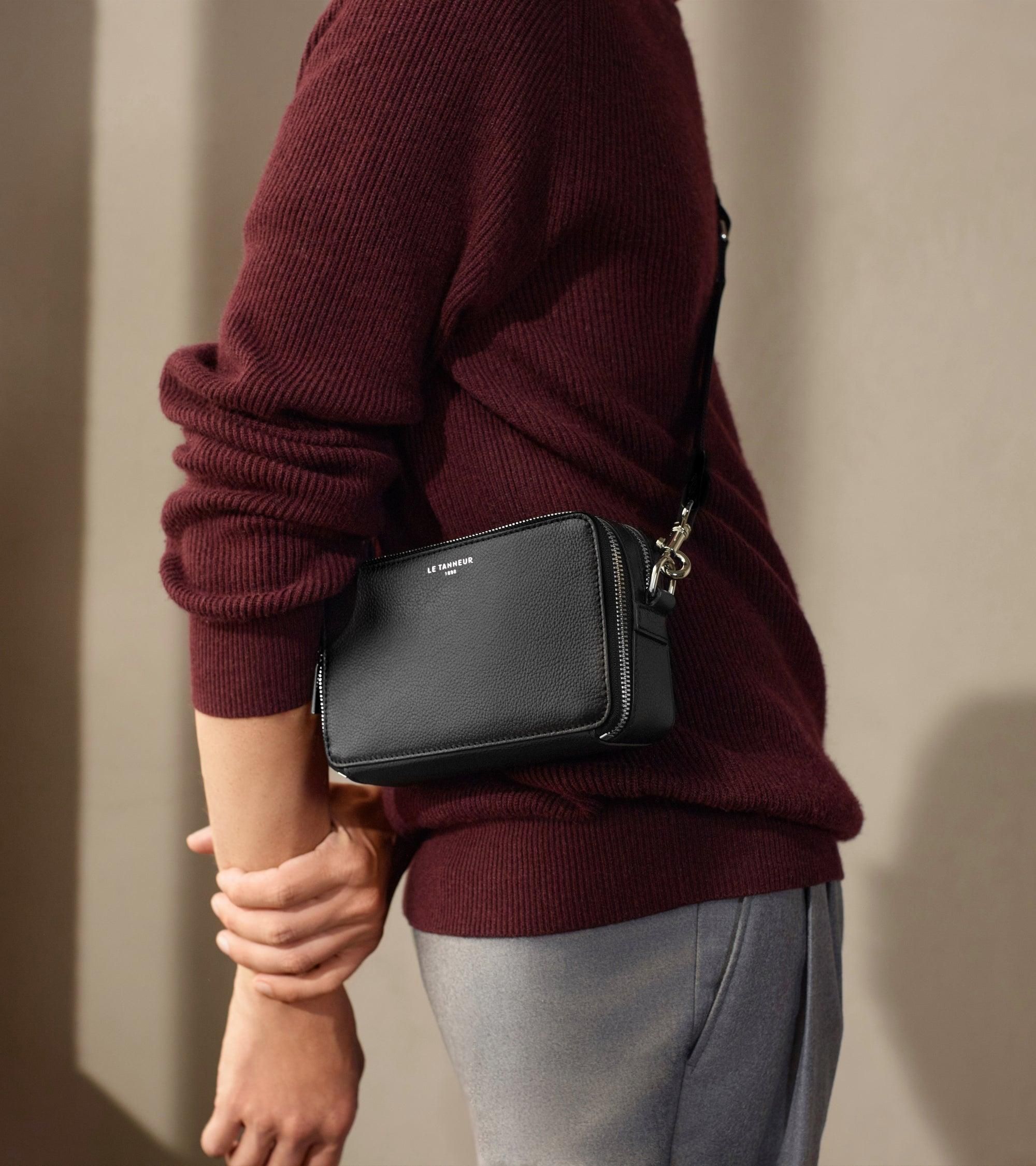 Le Tanneur Petite sacoche compartiments Emile en cuir grainé dès