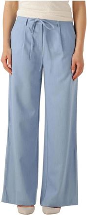 Moves Andriana Broek 2737 - Dames - Wijde Broeken - Blauw - M - Broeken