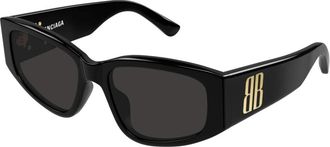 Balenciaga Sunglasses, female, Black, Size: 56 MM Cat Eye Sunglasses