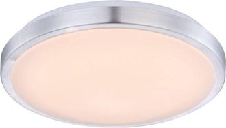 Lindby L&aacute;mpara De Techo Led emelie En Gris Aluminio - Lindby