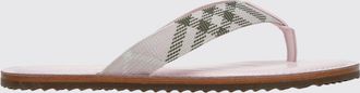 Burberry Sandalo ad infradito in canvas stampa check