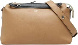 Fendi Pre-owned Cross Body Bags, female, Beige, Size: ONE SIZE Pre-owned Leather Cross Body Bag