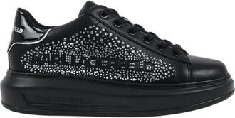 Karl Lagerfeld Sneakers - Dames - Sneakers - Zwart - 37 EU - Leer - Schoenen