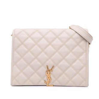Saint Laurent Pre-owned Saint Laurent Small Quilted Lambskin Becky Chain Shoulder Bag MAL579607 1219
