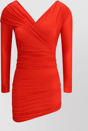Balenciaga draped mini dress