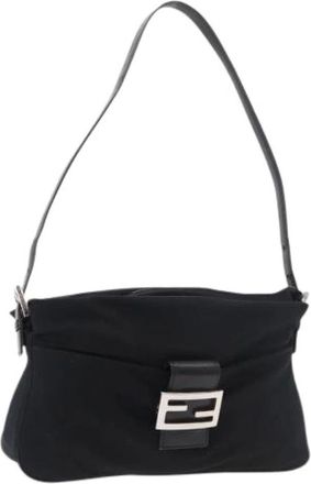 Fendi Pre-owned Shoulder Bags, female, Black, Size: ONE SIZE Pre-owned Vintage Shoulder Bag