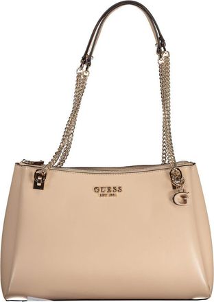 Guess Beige Polyethylene Womens Handbag