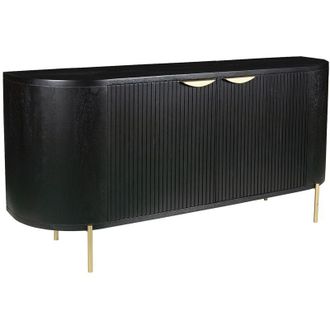Vente-Unique Credenza con 2 ante in Legno di mango e Metallo Nero - nevili della Maison C&eacute;phy