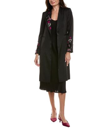 Elie Tahari The Bailey Embroidered Coat