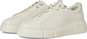 Paul Green Abbey Sneakers Womens Shoes Ivory Leather : AT 5 (US Womens 7.5) M