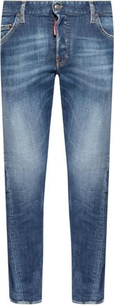 Dsquared2 Mens Navy Blue Sexy Twist Jeans Cotton - Size 34 (Waist)