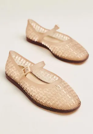 Melissa Harper Jelly Mary Jane Flats