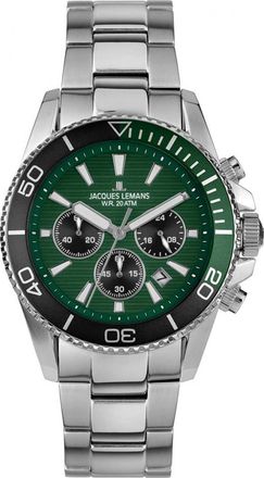 Jacques Lemans 1-2206I Mens Liverpool Diver Watch - Silver - One Size