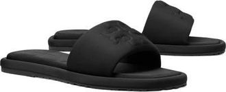 Tory Burch Double-T Sport Slide Sandal in Perfect Black/perfect Black at Nordstrom, Size 7.5