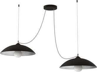 Lumicom Dream L&aacute;mpara De Techo Negro Hoja 2 Luces