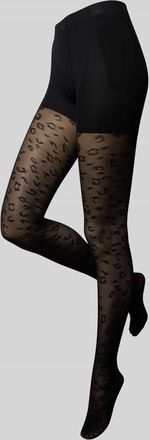 Magic Bodyfashion MAGIC Bodyfashion Strumpfhose in semitransparentem Design in Black, Größe L/XL