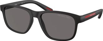 Prada Futuristic Sunglasses Linea Rossa Style - male - Prada - Sunglasses - Black - 56 MM - Accessories