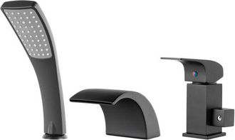 Desconocido Desconocido - Grifo Monomando De Ba&ntilde;era Combinaci&oacute;n De 3 Orificios, Negro