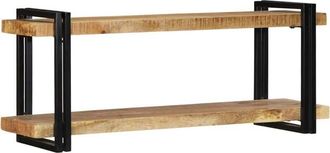 vidaXL Vidaxl - Estante de pared madera maciza de mango 110x33x45 cm