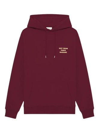 Dr&ocirc;le de Monsieur pouch pocket hoodie - men - Cotton - L - Red