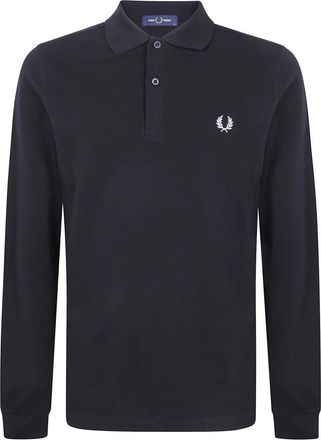 Fred Perry Hombre, Camisetas, Negro, Talla: L