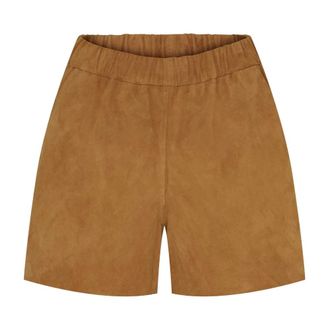 Notyz Shorts in camoscio - - Shorts - Donna - Marrone - L