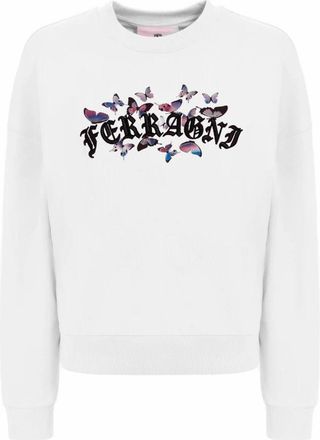 Chiara Ferragni Sweatshirts - Dames - Sweatshirts - Wit - S - Katoen - Hoodies & sweatvesten