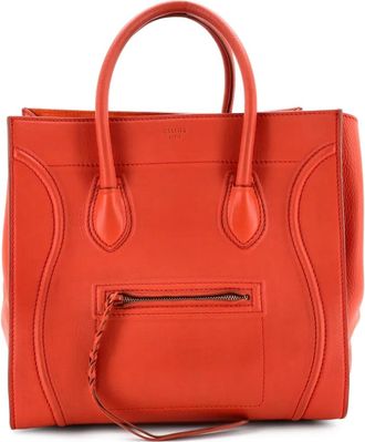 Celine Phantom Bag Grainy Leather Medium tote bag - Oranje